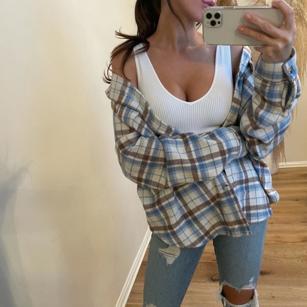 REPOSH mad for plaid shacket